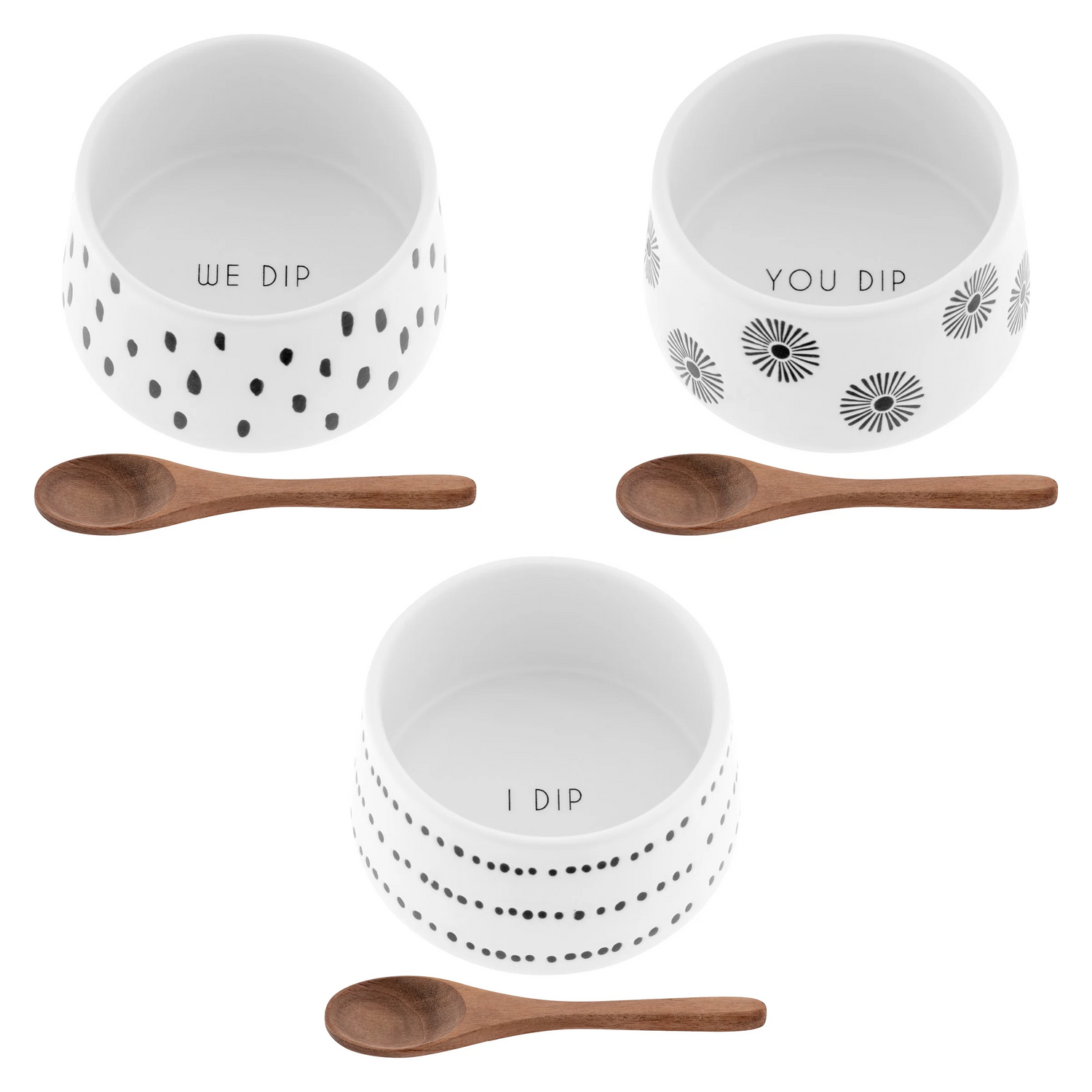 Dip Bowls with Spoon Set - Home Works