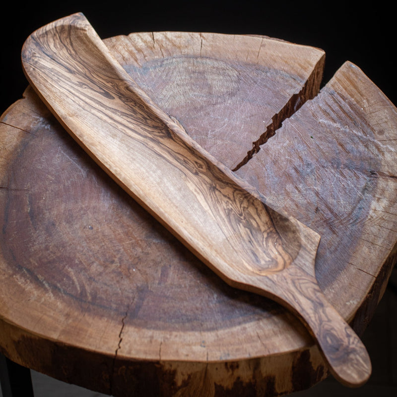 Olive Wood Cracker Tray - Home Works