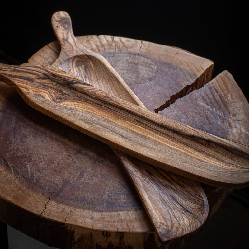 Olive Wood Cracker Tray - Home Works