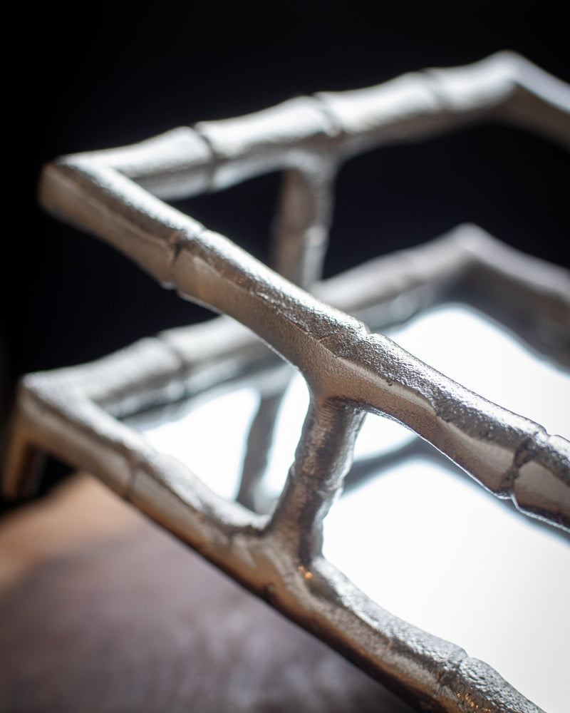 Silver Bamboo Napkin Tray - Home Works