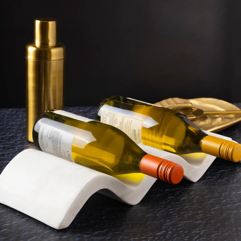 Georgia Marble Wine Bottle Holder - Home Works