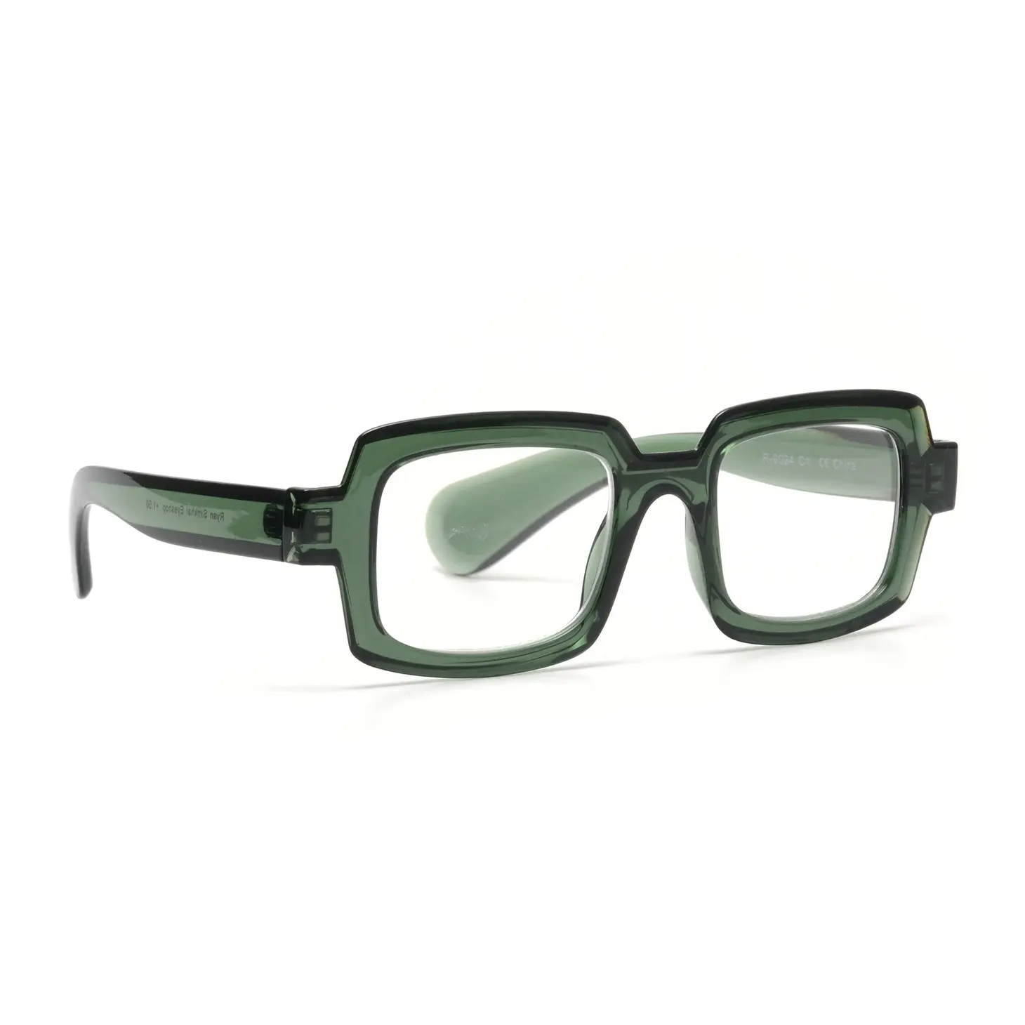 Blue Light Reading Glasses in Green - Home Works