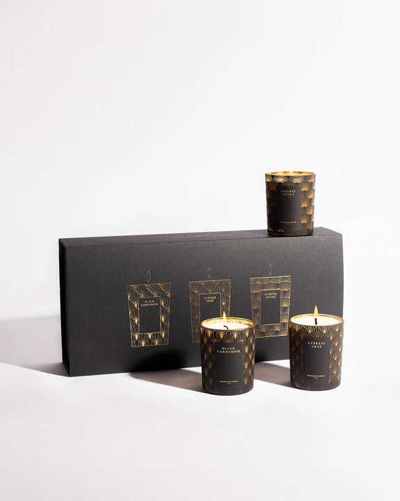 Black Tie Holiday Candle Trio - Home Works
