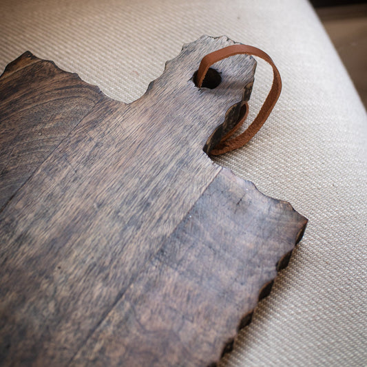 Hand Carved Black Board - Home Works