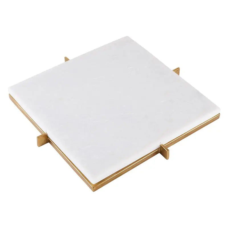 Marble Tray w/ Metal - Home Works