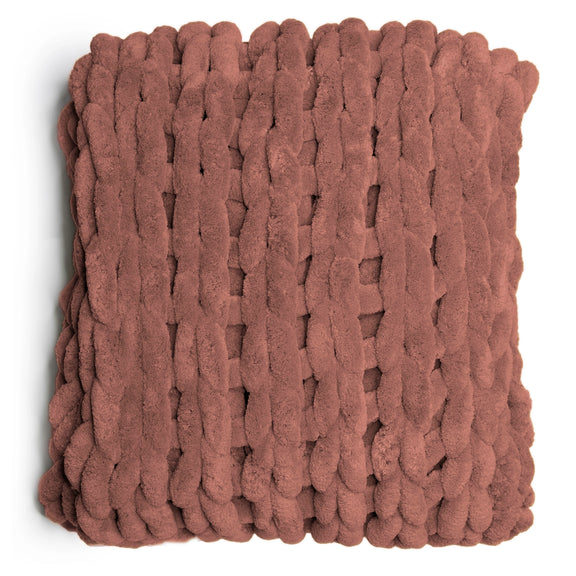 Chenille Chunky Knit Throws - Home Works