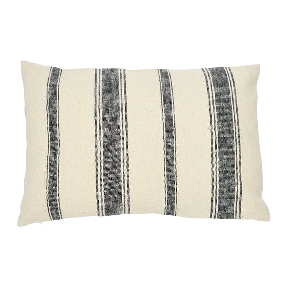 Woven Cotton Lumbar Pillow & Fringe - Home Works