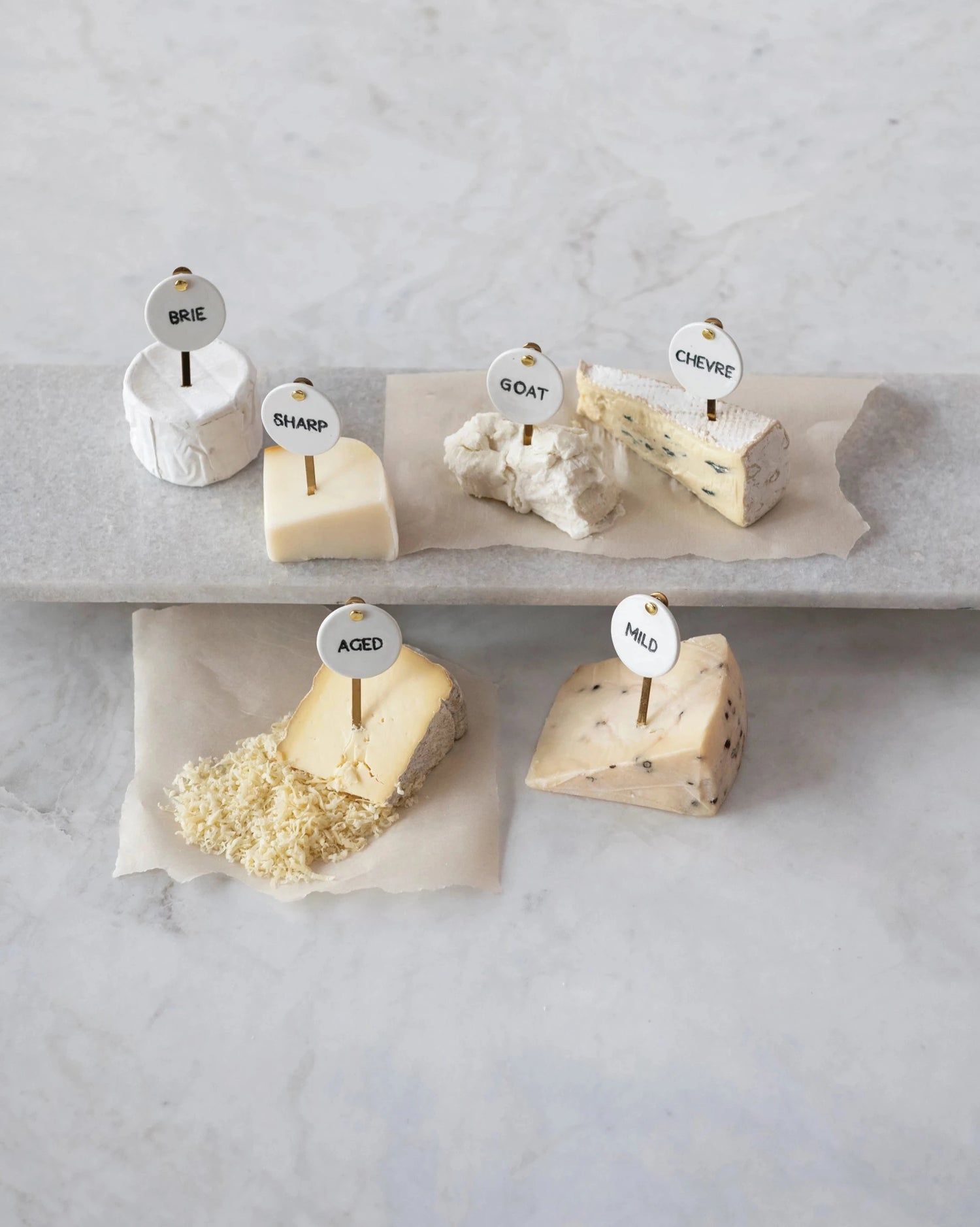 Stoneware Cheese Markers Set - Home Works