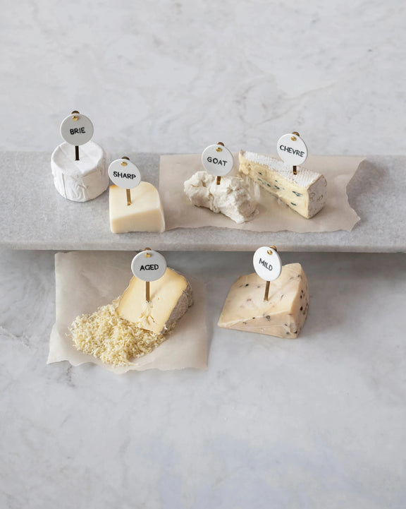 Stoneware Cheese Markers Set - Home Works