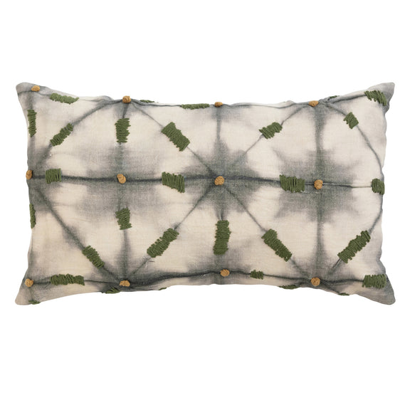 Linen Printed Lumbar Pillow - Home Works