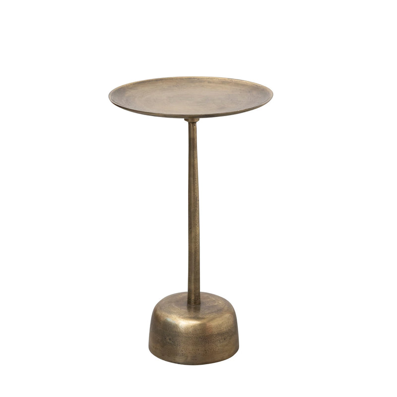 Antique Brass Side Table - Home Works