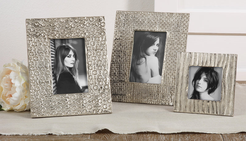 Aluminum Photo Frame Dotted - Home Works