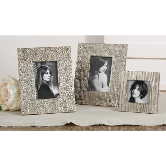 Aluminum Photo Frame Dotted - Home Works