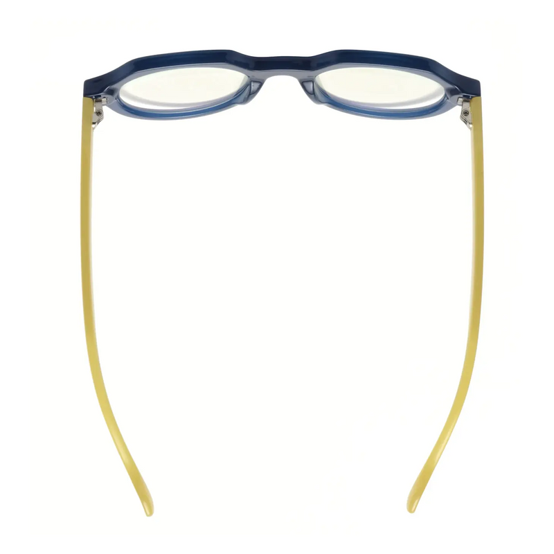 Blue Light Reading Glasses in Blue & Yellow - Home Works