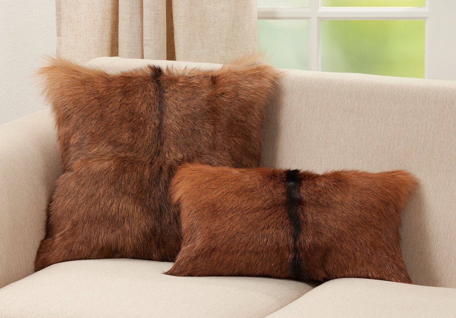 Goat Fur Pillow - Home Works
