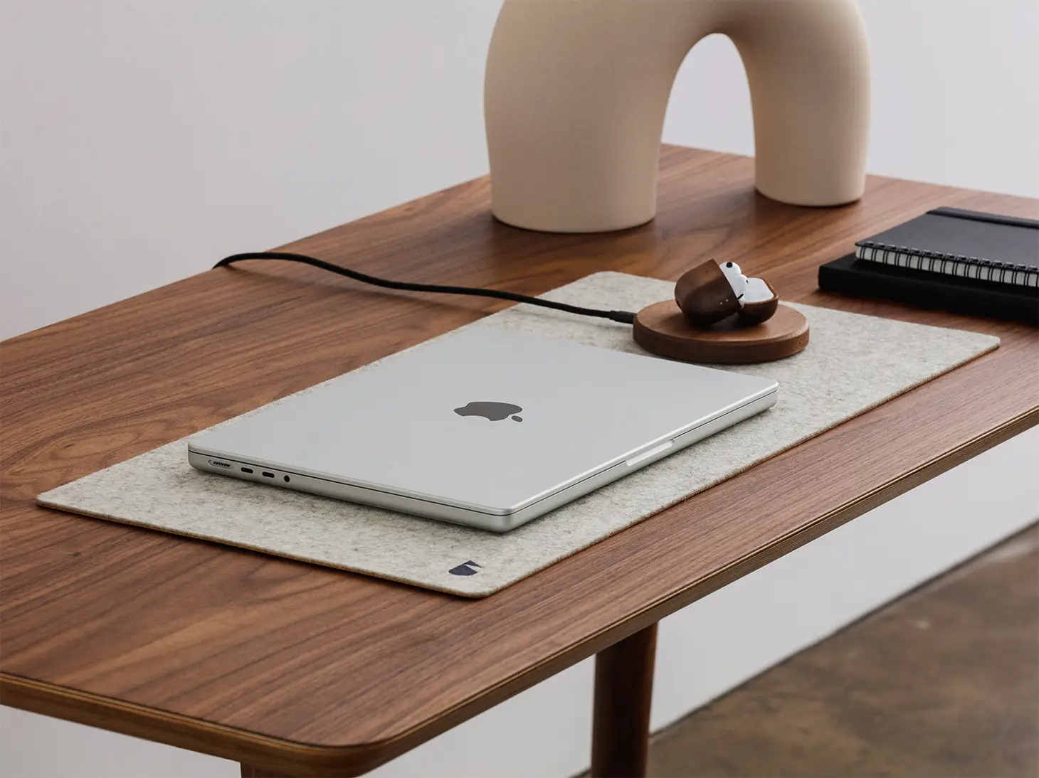 Merino Wool Felt & Cork Desk Mat - Home Works