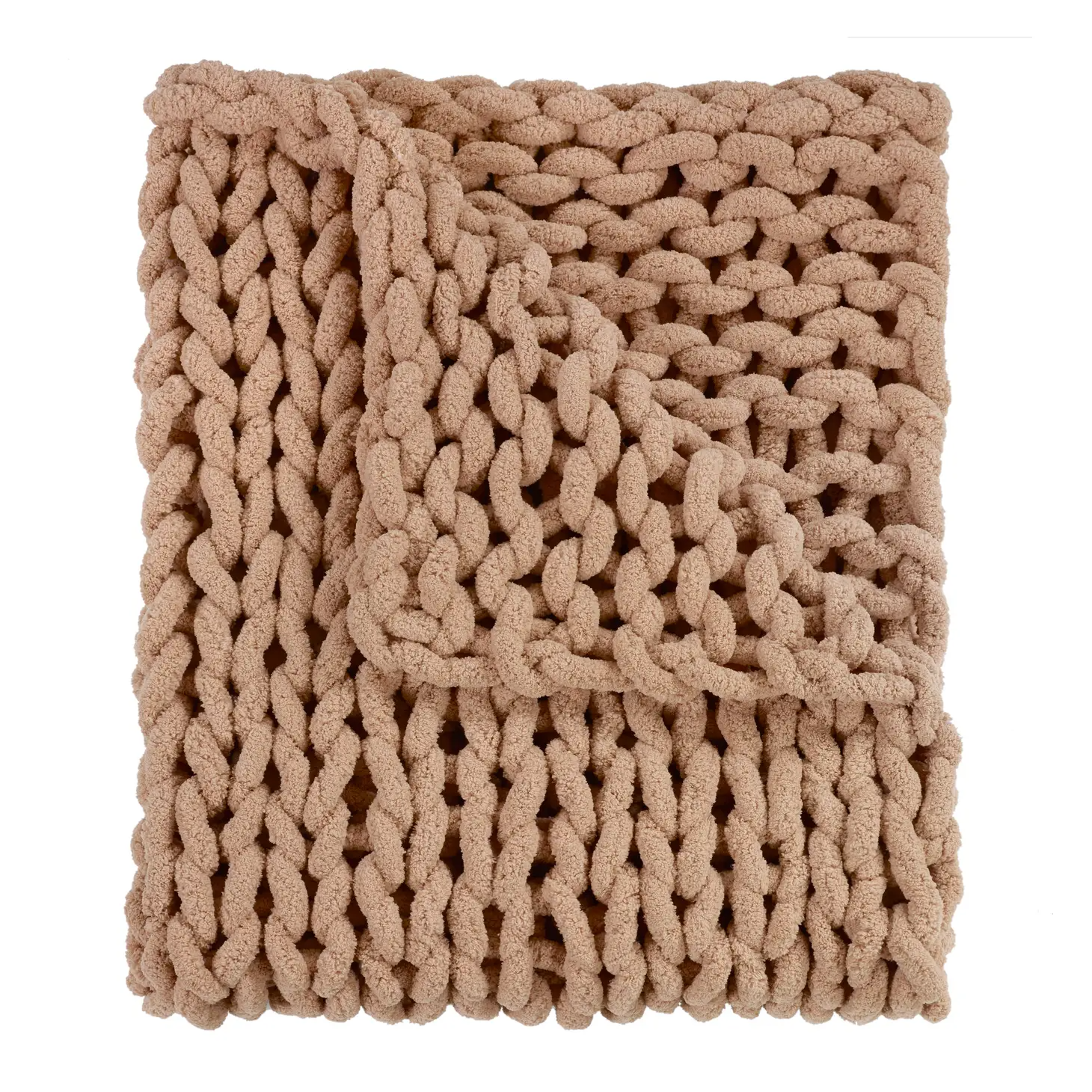 Chenille Chunky Knit Throws - Home Works