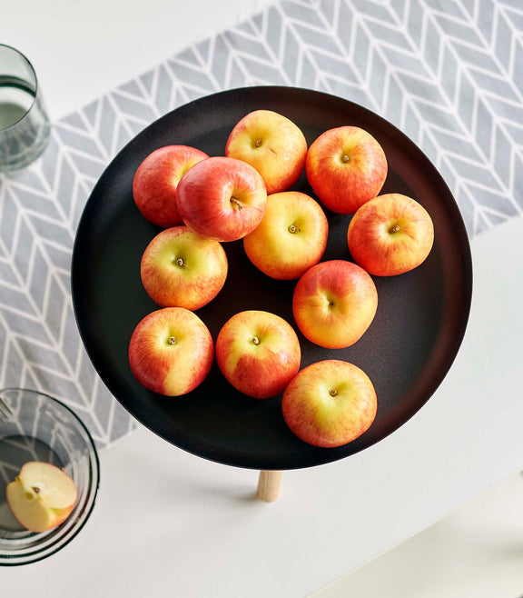 Countertop Pedestal Tray - Steel + Wood - Home Works