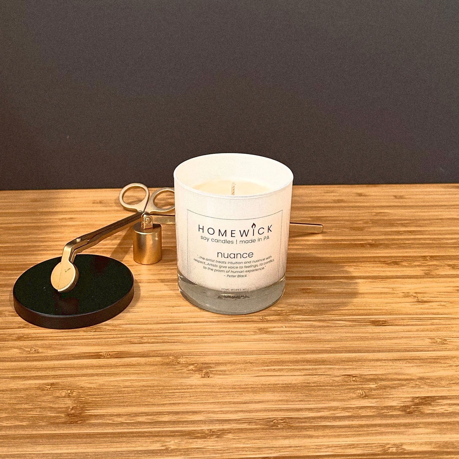 HomeWick 9oz Soy Candle - Nuance - Home Works