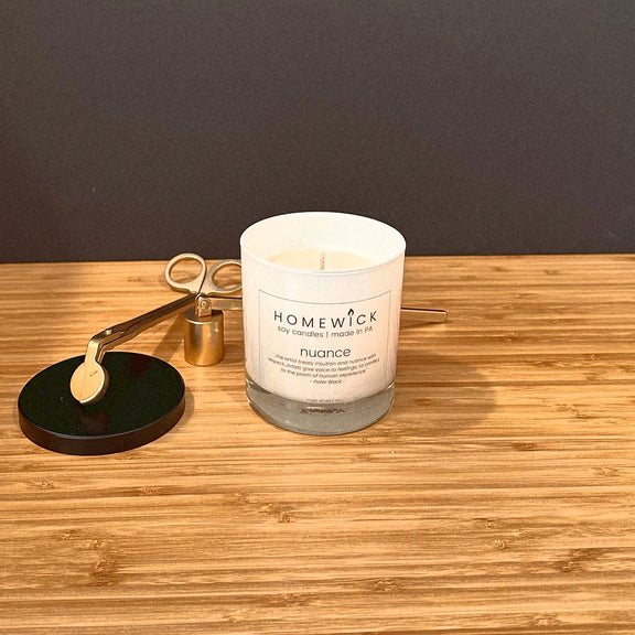HomeWick 9oz Soy Candle - Nuance - Home Works