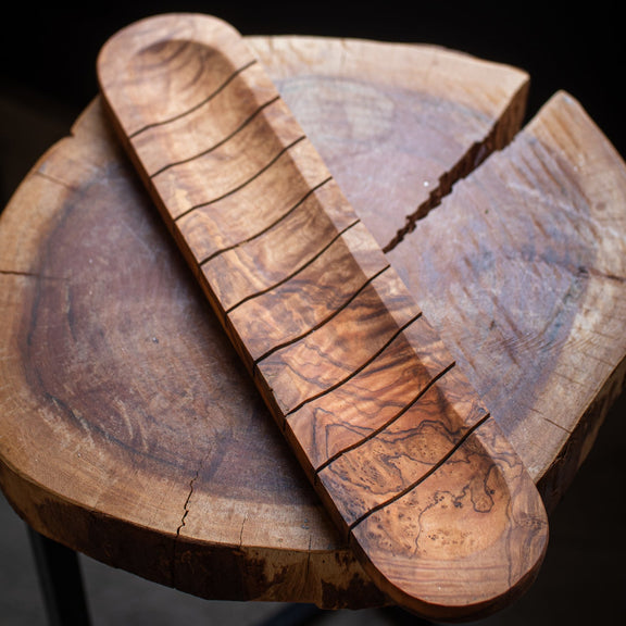 Olive Wood Bread Slicing Board - Home Works