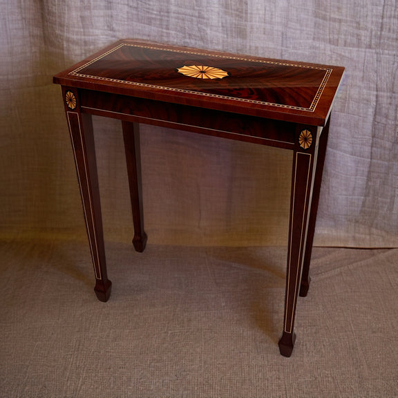 Georgian Style Mahogany Inlay Console Table - Home Works